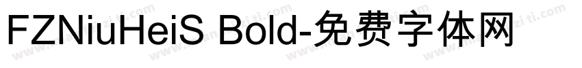 FZNiuHeiS Bold字体转换